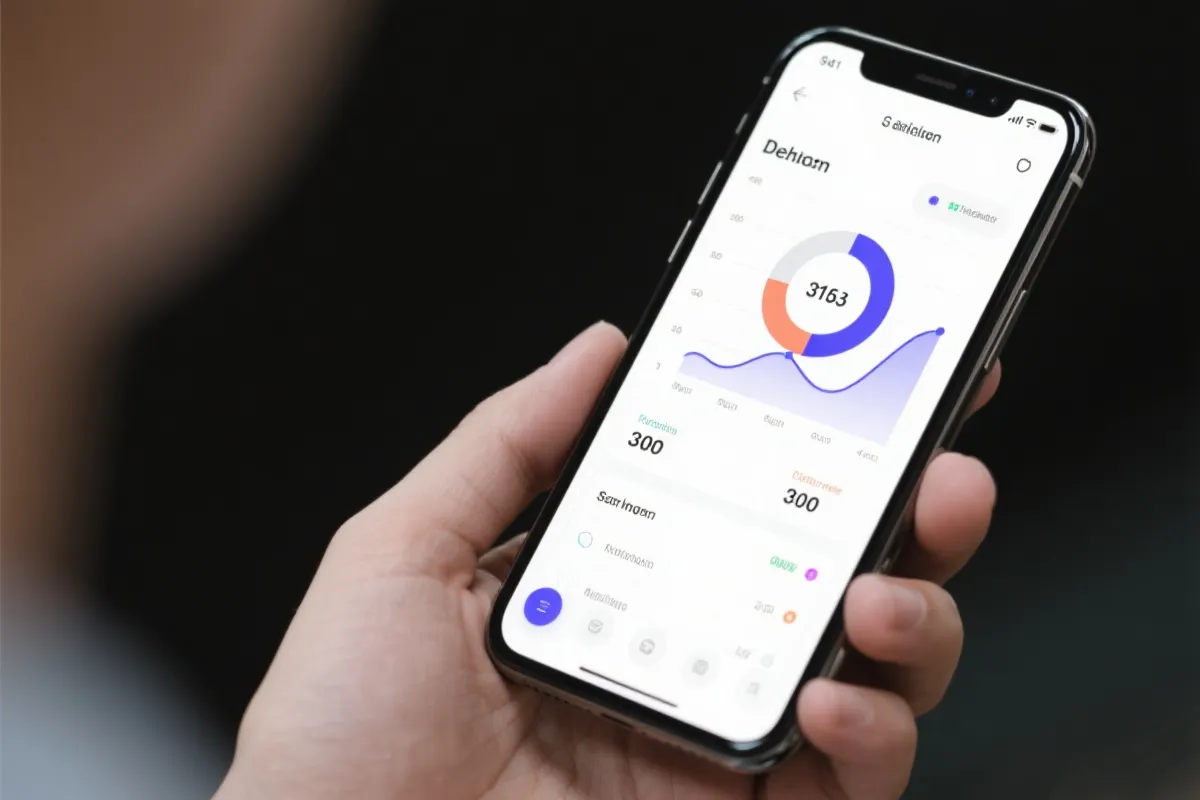 移动端应用界面示意图